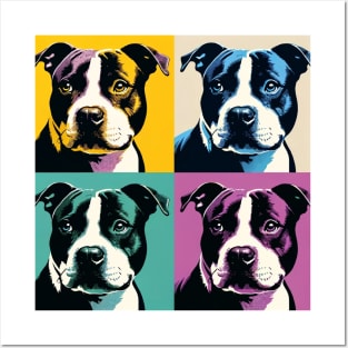 Staffordshire Bull Terrier Pop Art - Dog Lovers Posters and Art